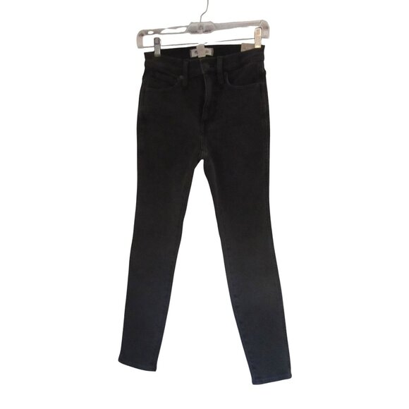 New w Tags, Madewell 10" High Rise Skinny Black Jeans, Sz 25P - Picture 2 of 6